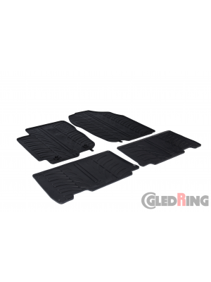 Original Gledring Passform Fußmatten Gummimatten 4 Tlg.+Fixing - Toyota Rav 4 2013->01.2019